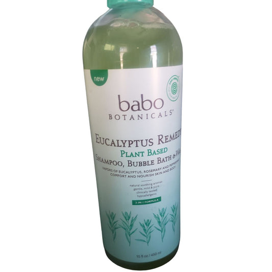 Babo Botanicals Eucalyptus Remedy Shampoo Bubble Bath & Wash